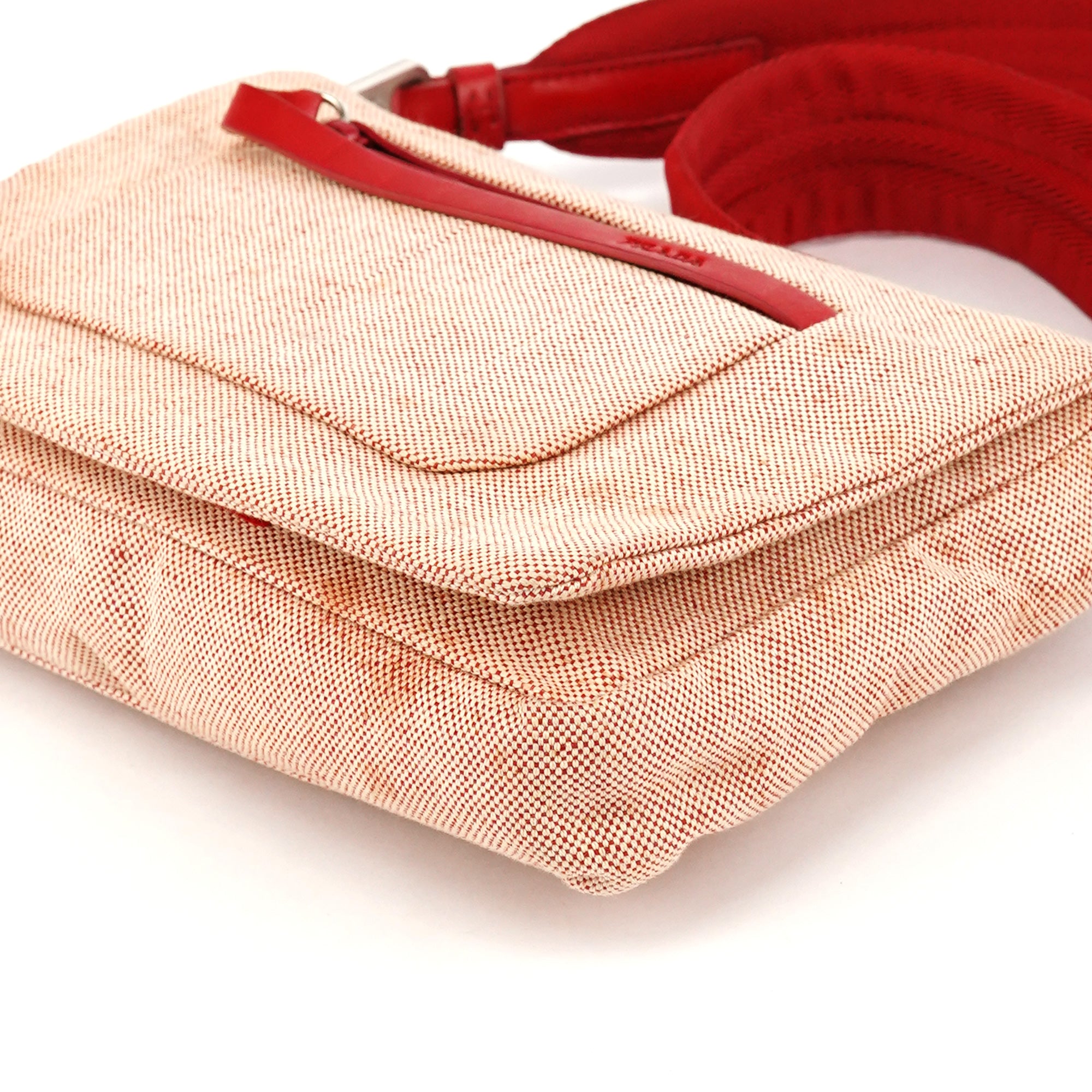 Prada 1999 Sac bandoulière Canada en toile rose