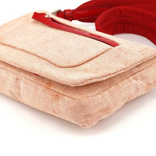 Prada 1999 Pink Canvas Canada Crossbody Bag