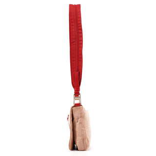 Prada 1999 Pink Canvas Canada Crossbody Bag