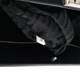 Prada 2000 Black Leather Keylock Clutch Top Handle Bag