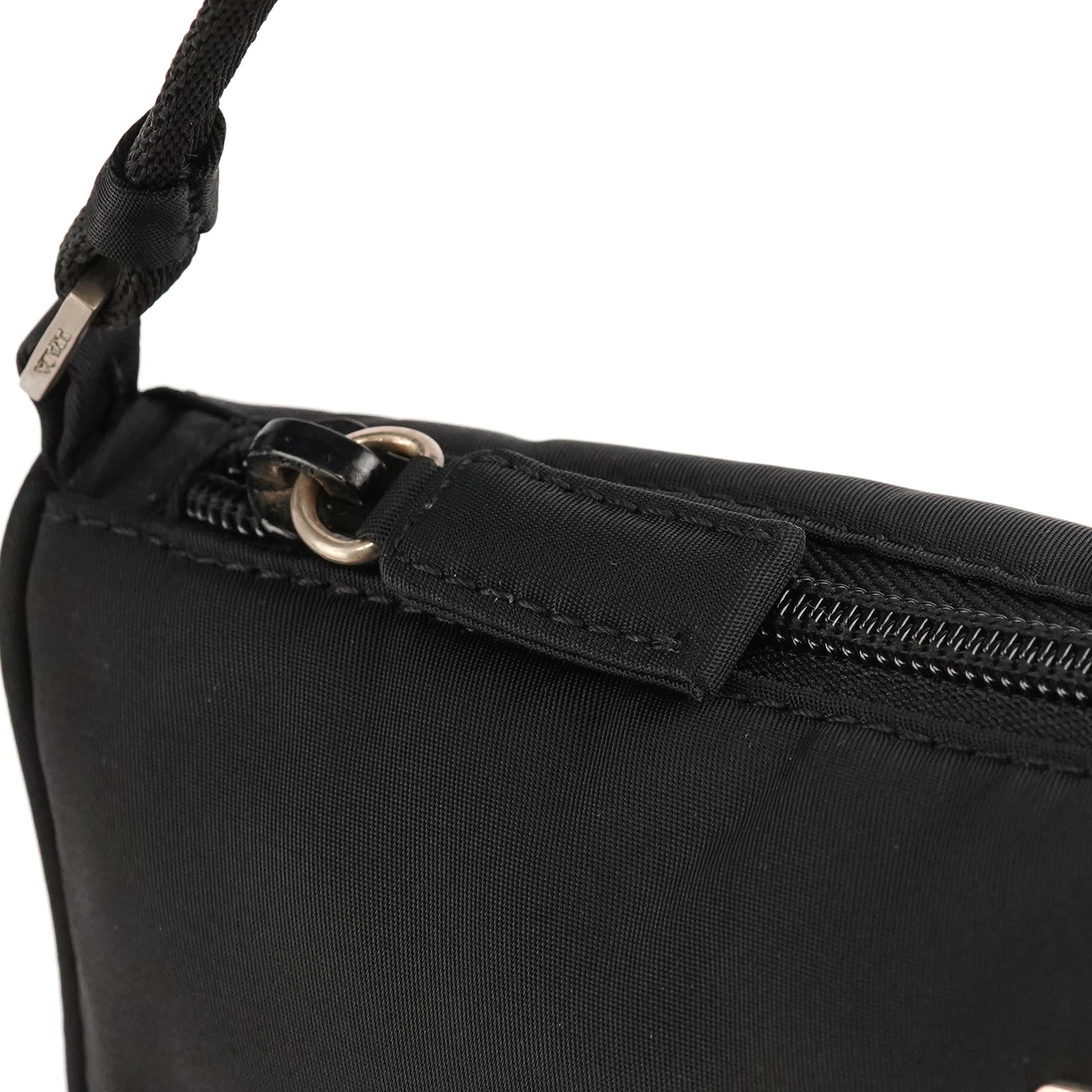 Prada 2000 Black Tessuto Nylon Mini Hobo Shoulder Bag