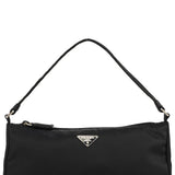 Prada 2000 Black Tessuto Nylon Mini Hobo Shoulder Bag