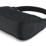 Prada 2002 Black Tessuto Nylon Mini Hobo Bag