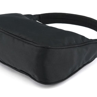 Prada 2002 Black Tessuto Nylon Mini Hobo Bag
