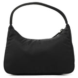 Prada 2002 Black Tessuto Nylon Mini Hobo Bag