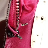 Prada 2004 Burgundy Spazzolato Mirror Shoulder Bag