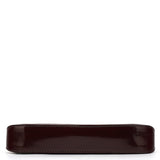Prada 2004 Burgundy Spazzolato Mirror Shoulder Bag