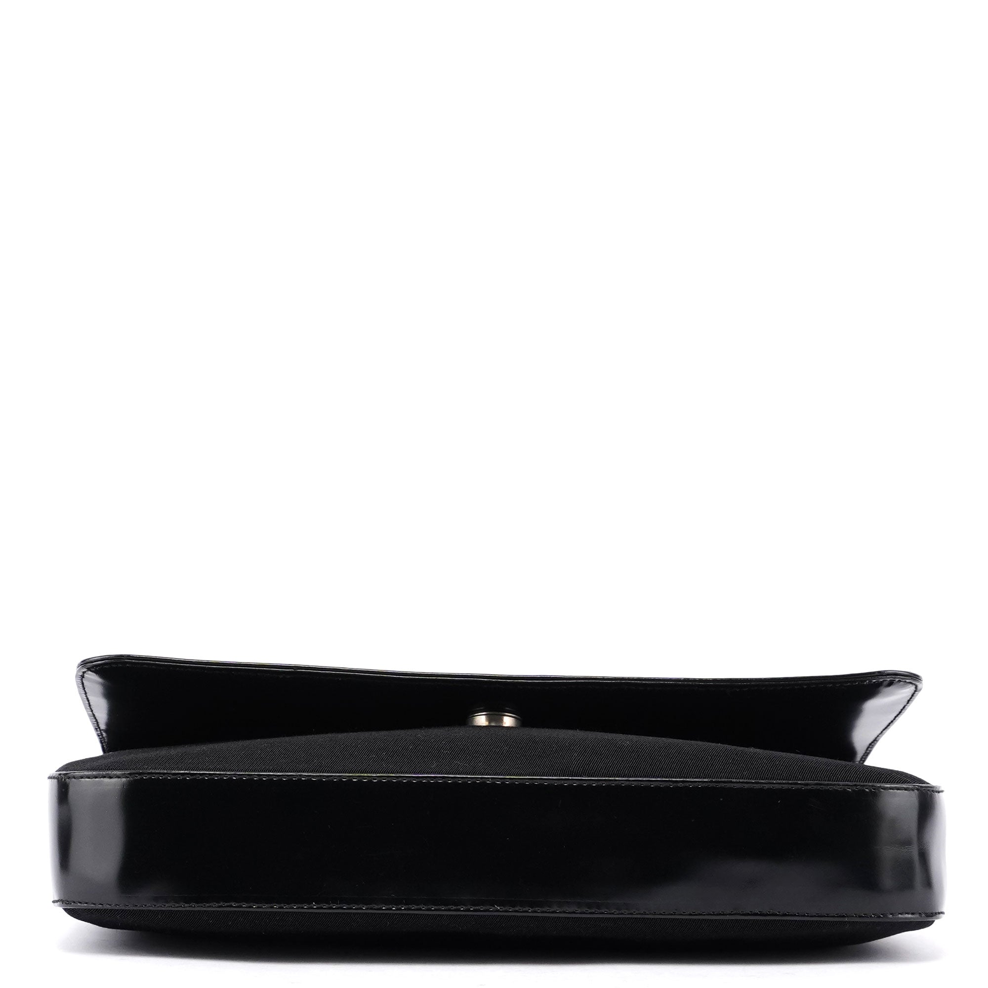 Prada Schultertasche aus schwarzem Spazzolato-Leder