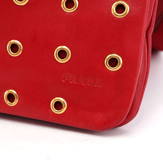 Prada 5317. Prada Red Leather Shoulder Bag