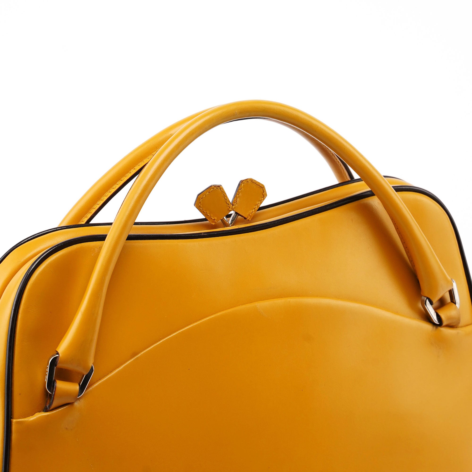 Prada 5318. Prada Yellow Leather Handbag