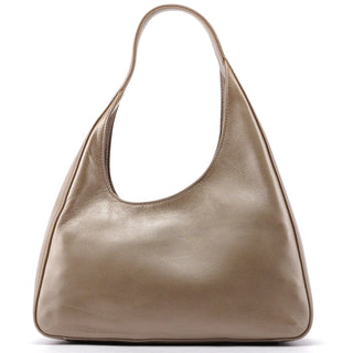 Prada 5319. Prada Beige Leather Asymmetrical Hobo Bag