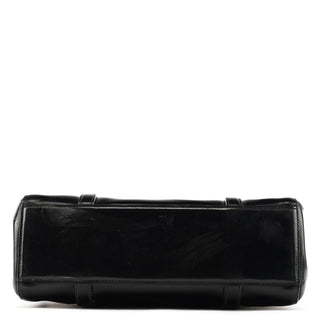 Prada 7256 Black Patent Leather Tote Bag
