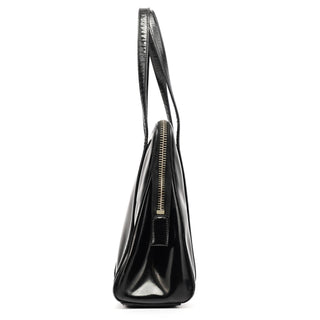 Prada 7256 Black Patent Leather Tote Bag
