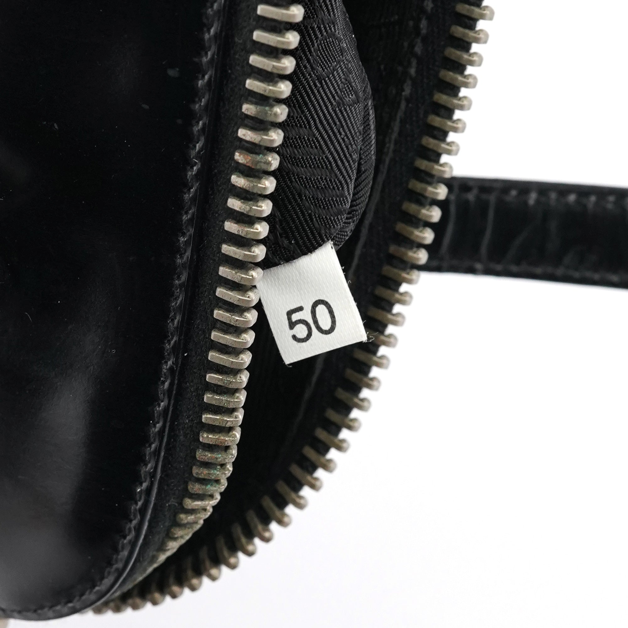 Prada 7256 Black Patent Leather Tote Bag