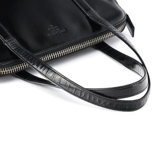 Prada 7256 Black Patent Leather Tote Bag