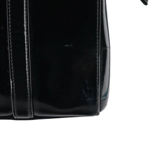 Prada 7256 Black Patent Leather Tote Bag
