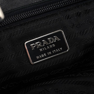 Prada Anthracite Fur Wool Shoulder Bag