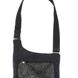 Prada Anthracite Fur Wool Shoulder Bag