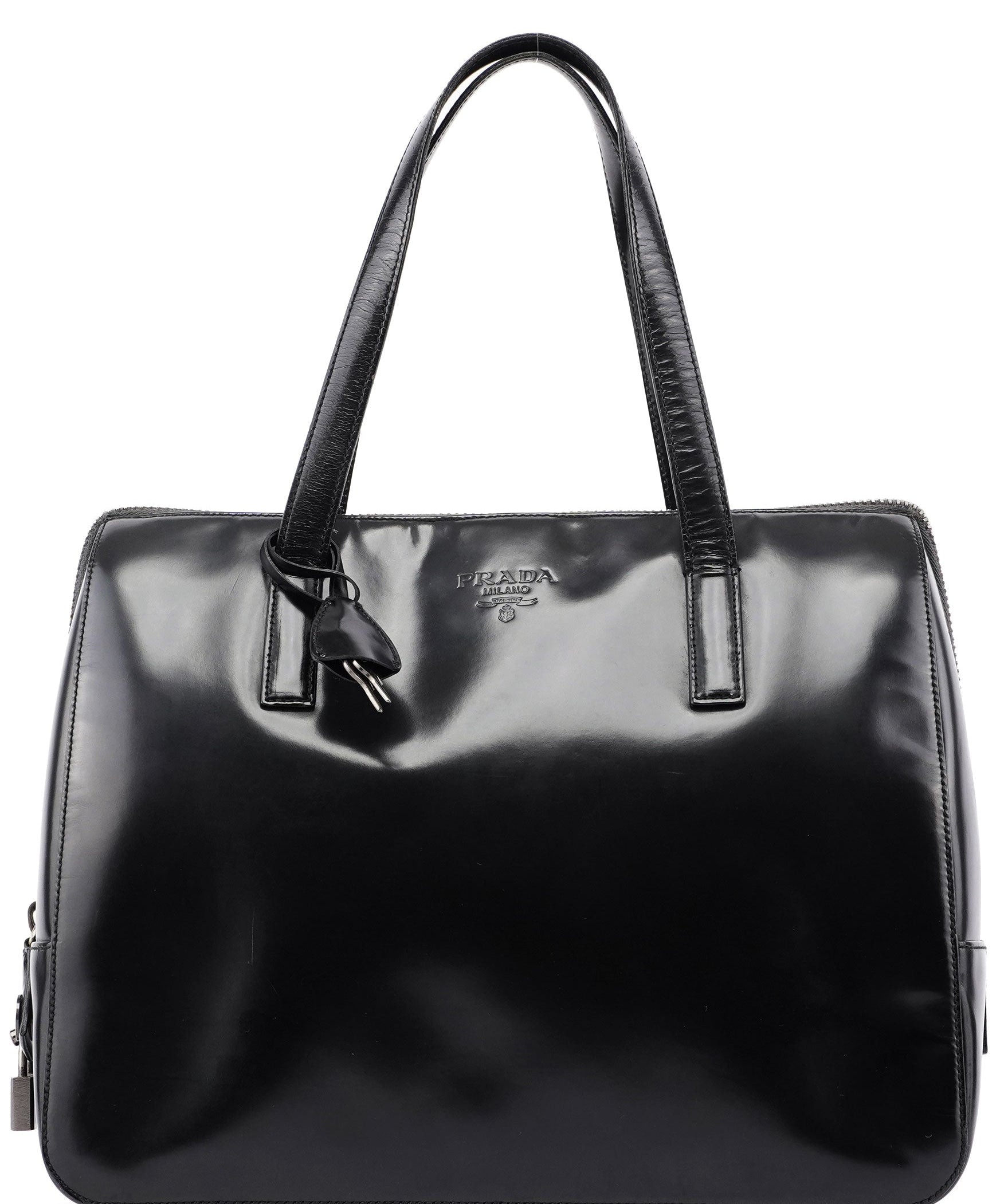 Prada Anthracite Gradient Spazzolato Tote Bag