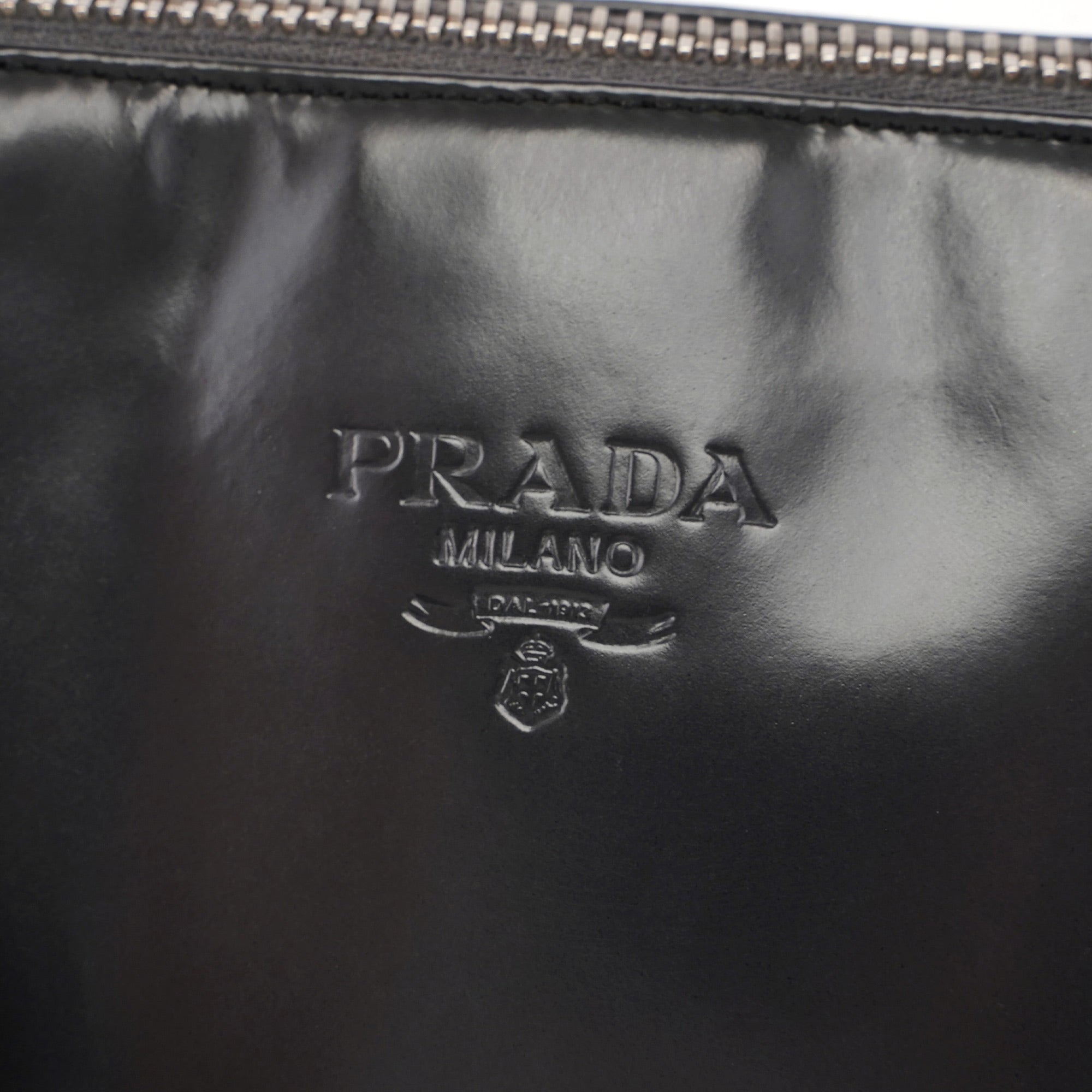 Prada Anthracite Gradient Spazzolato Tote Bag