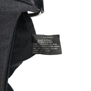 Prada Anthracite Nylon Hobo Shoulder Bag