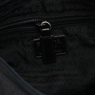 Prada Anthracite Nylon Hobo Shoulder Bag