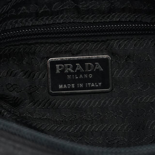 Prada Anthracite Nylon Hobo Shoulder Bag