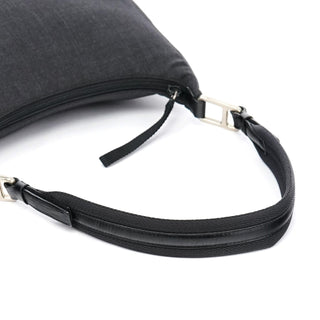Prada Anthracite Nylon Hobo Shoulder Bag