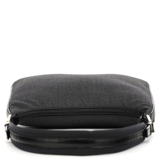 Prada Anthracite Nylon Hobo Shoulder Bag