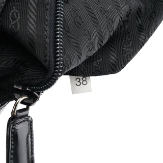 Prada Anthracite Spazzolato Swivel Shoulder Bag