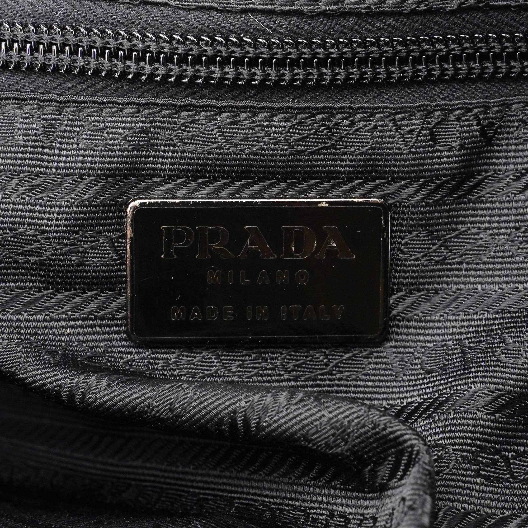 Prada Anthracite Spazzolato Tote Bag