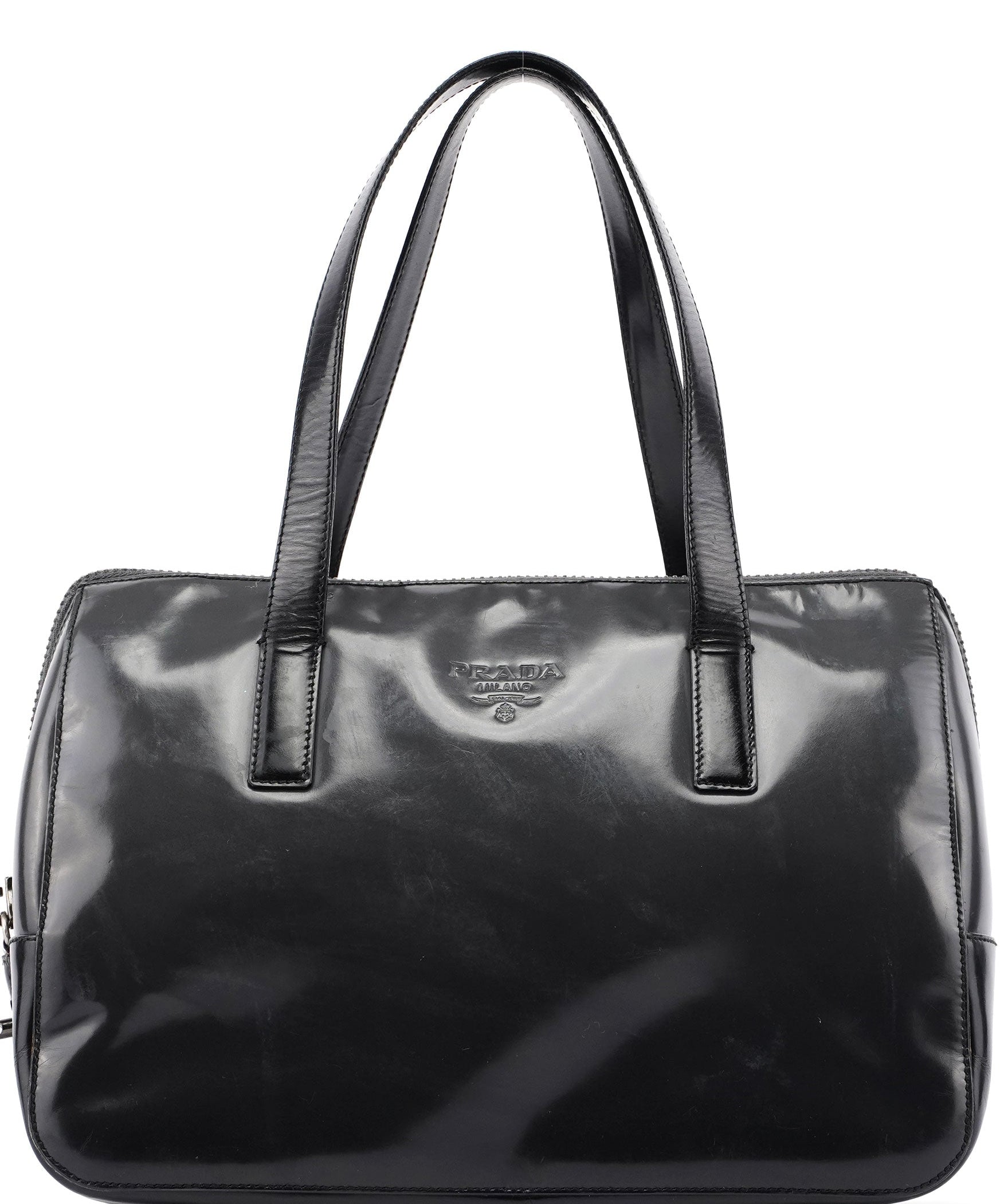 Prada Anthracite Spazzolato Tote Bag