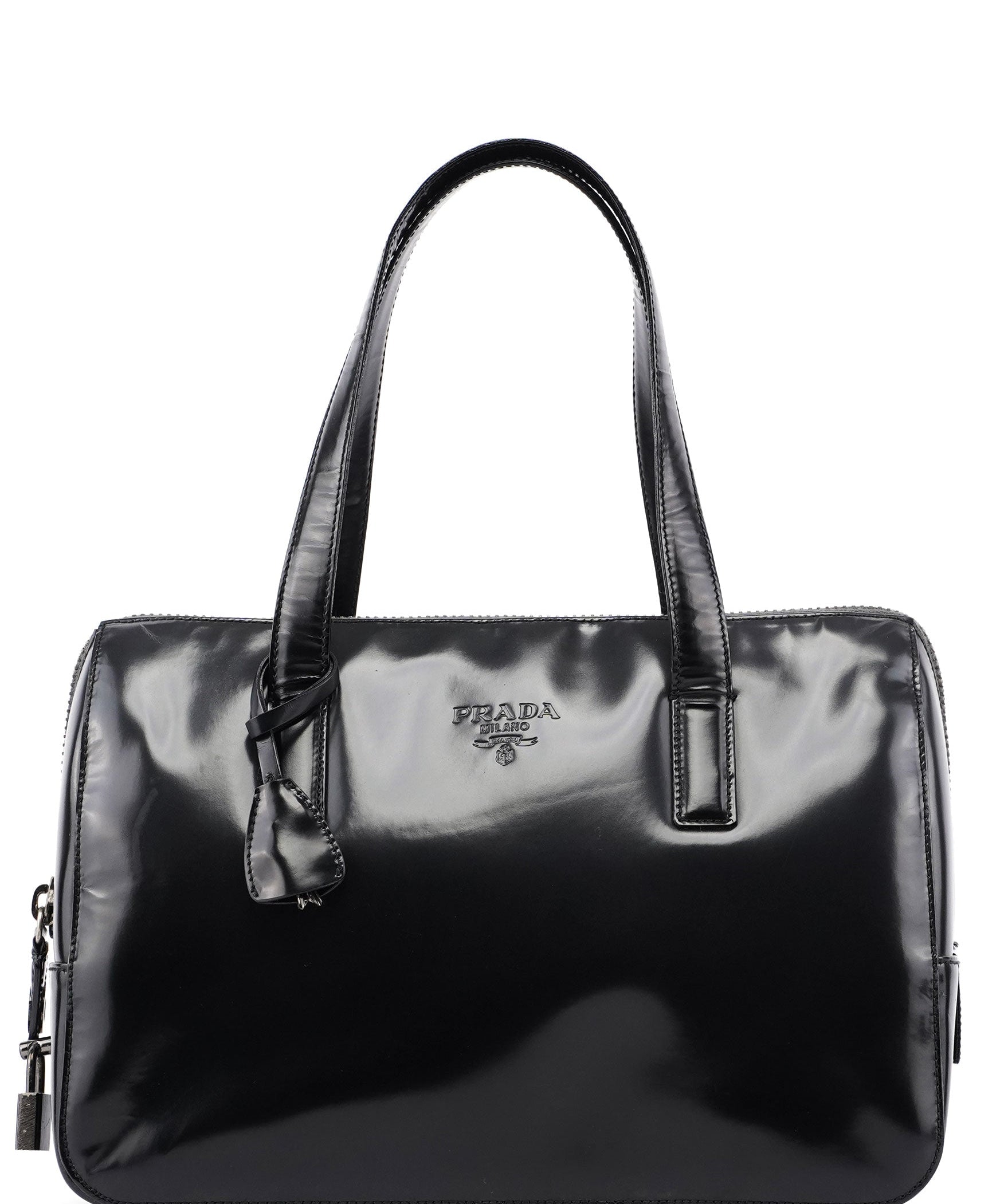 Prada Anthracite Spazzolato Tote Bag