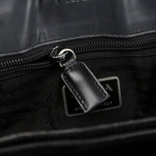 Prada Anthracite Vitello Metallo Bag