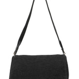 Prada Sac hobo en laine anthracite