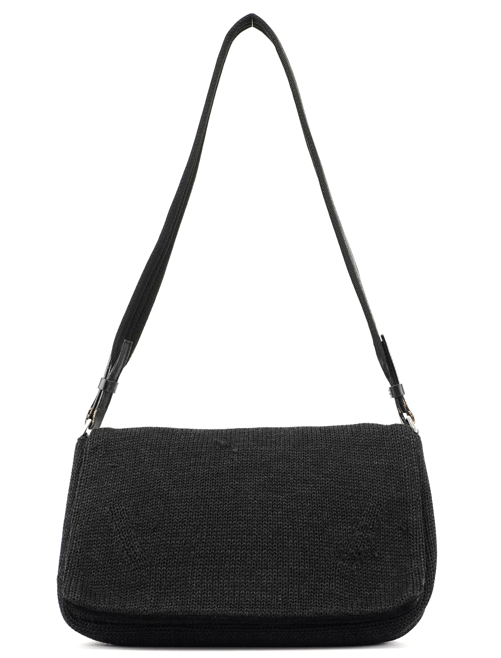 Prada Sac hobo en laine anthracite