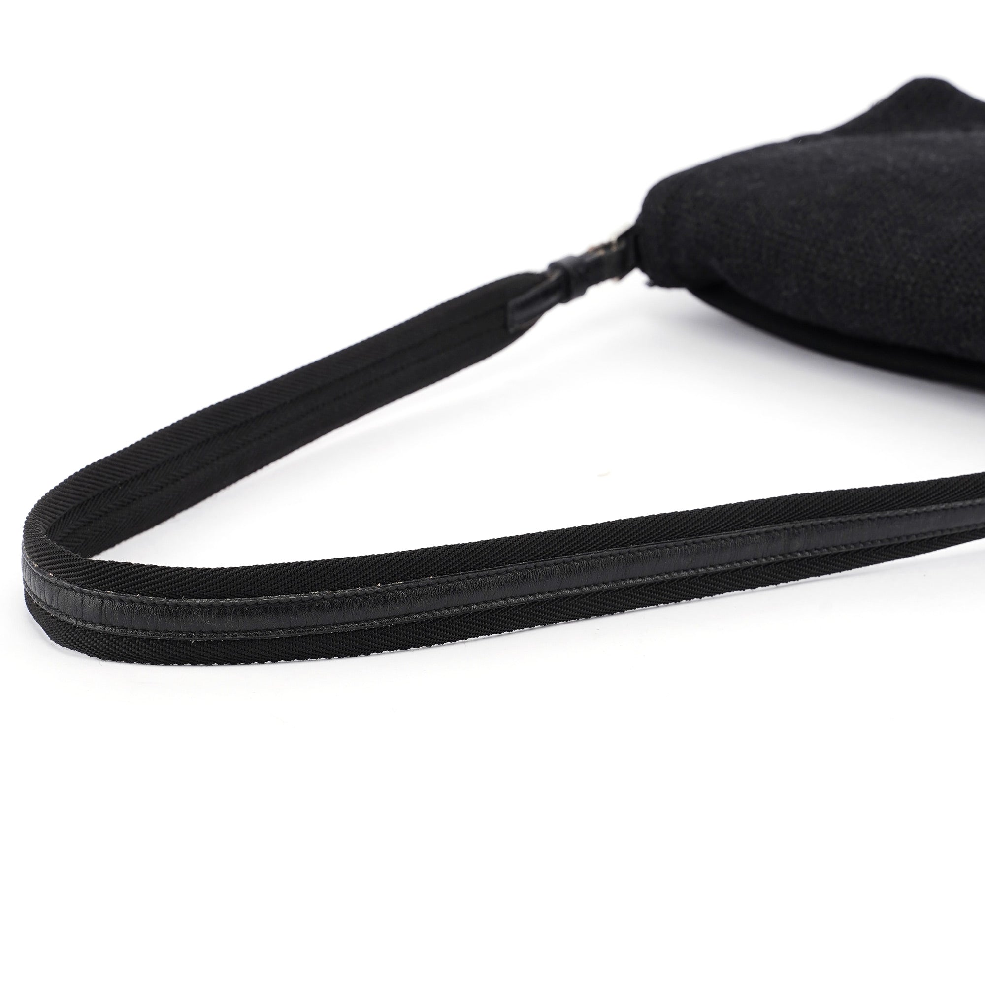 Prada Sac hobo en laine anthracite
