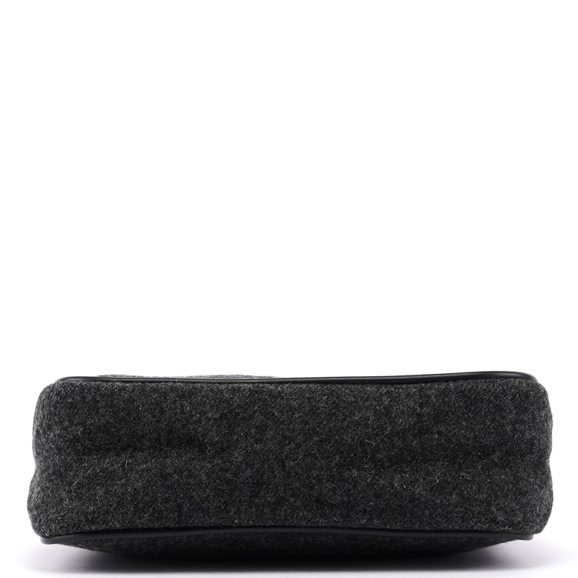 Prada Anthracite Wool Mini Hobo Bag