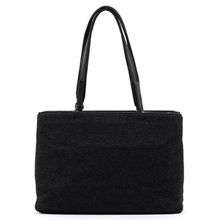 Prada Anthracite Wool Tote Bag