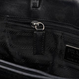 Prada Tote Bag aus anthrazitfarbener Wolle