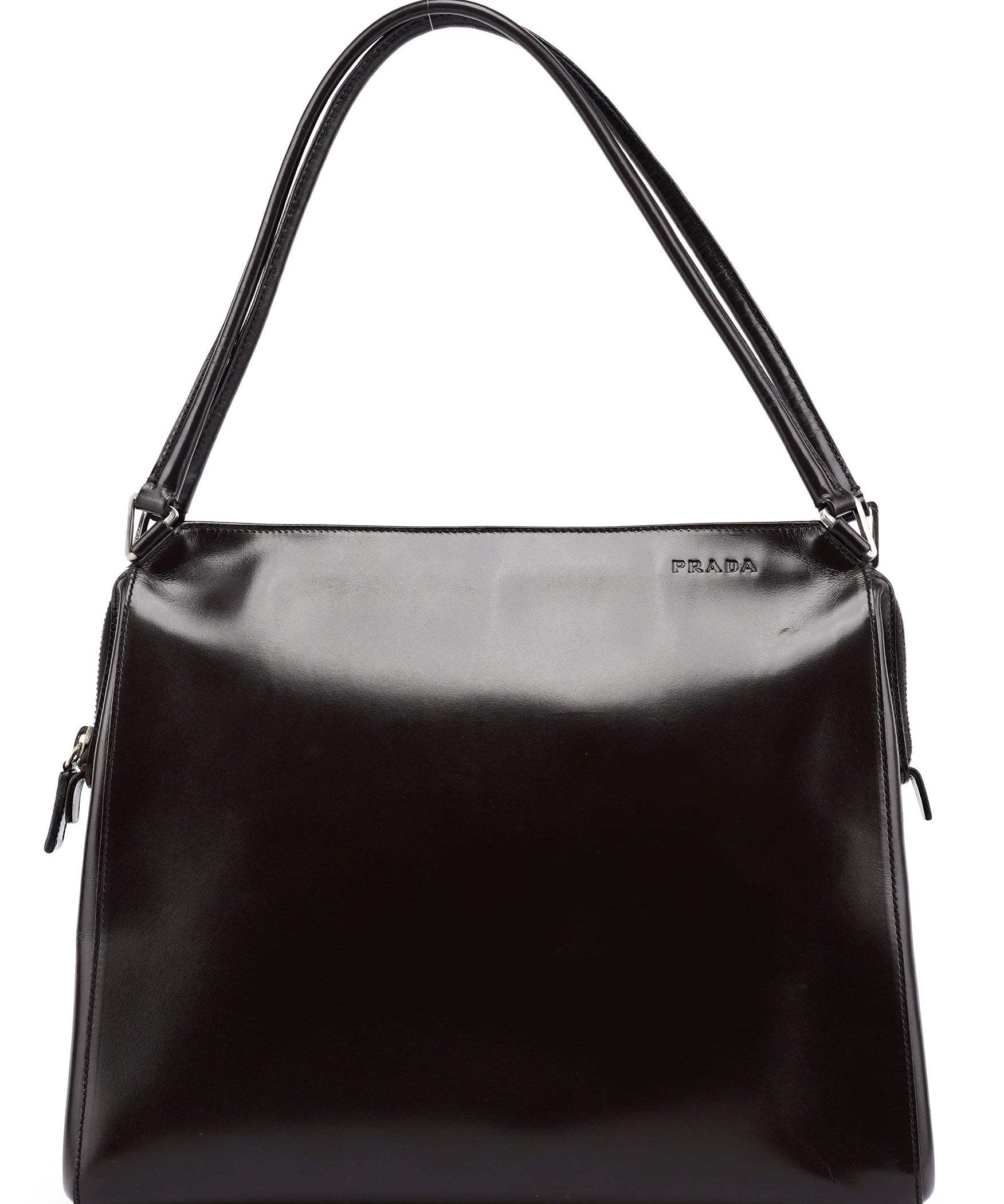 Prada B11025 Brown Vitello Chic Shoulder Bag