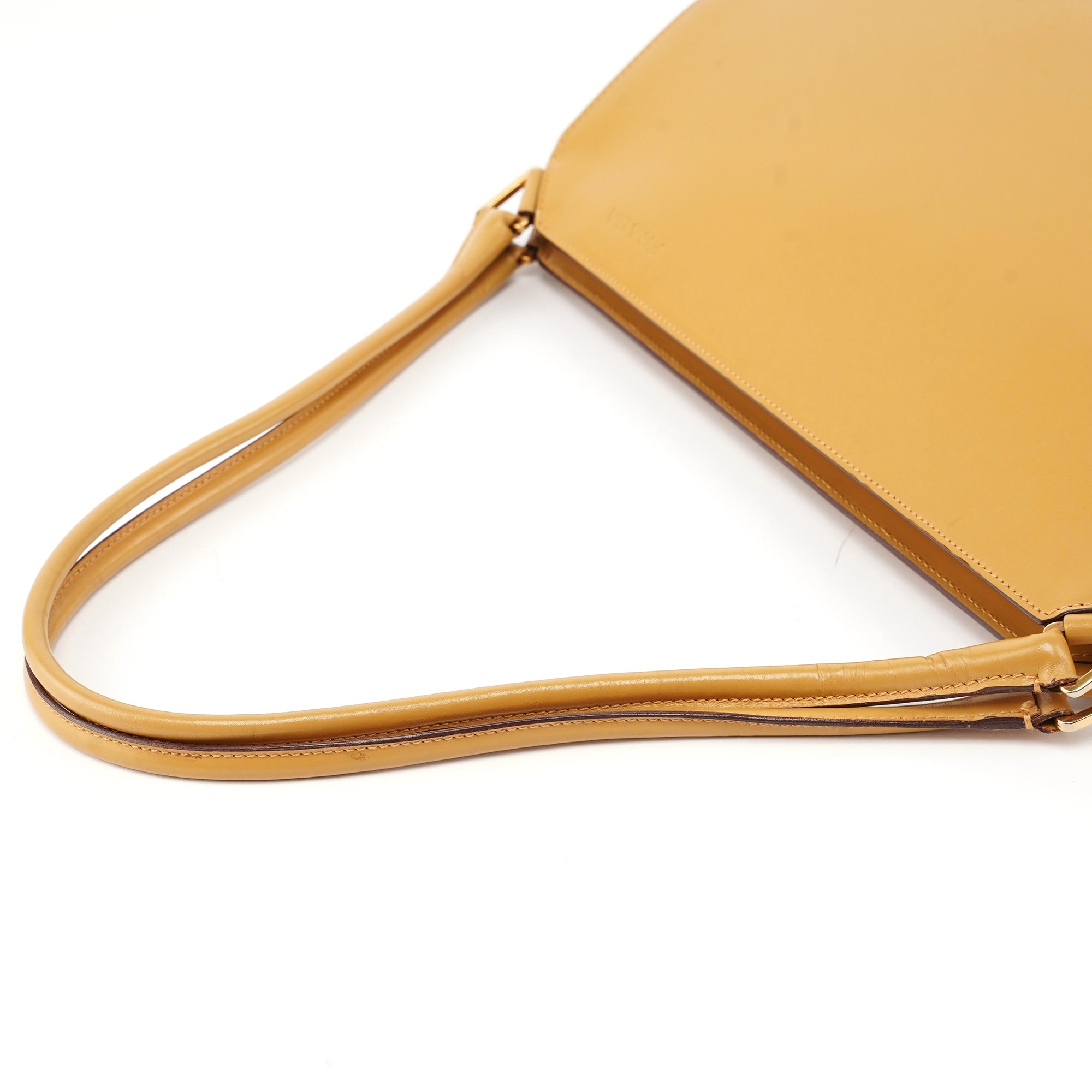 Prada B11028 Yellow Leather Chic Shoulder Bag