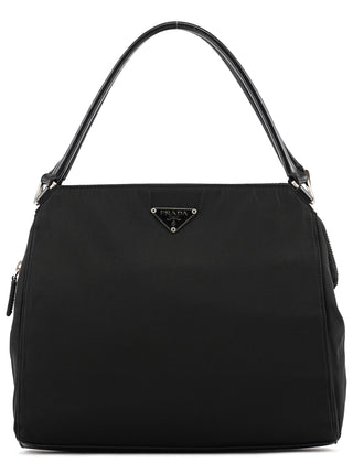 Prada B11091 Black Tessuto Chic Nylon Shoulder Bag