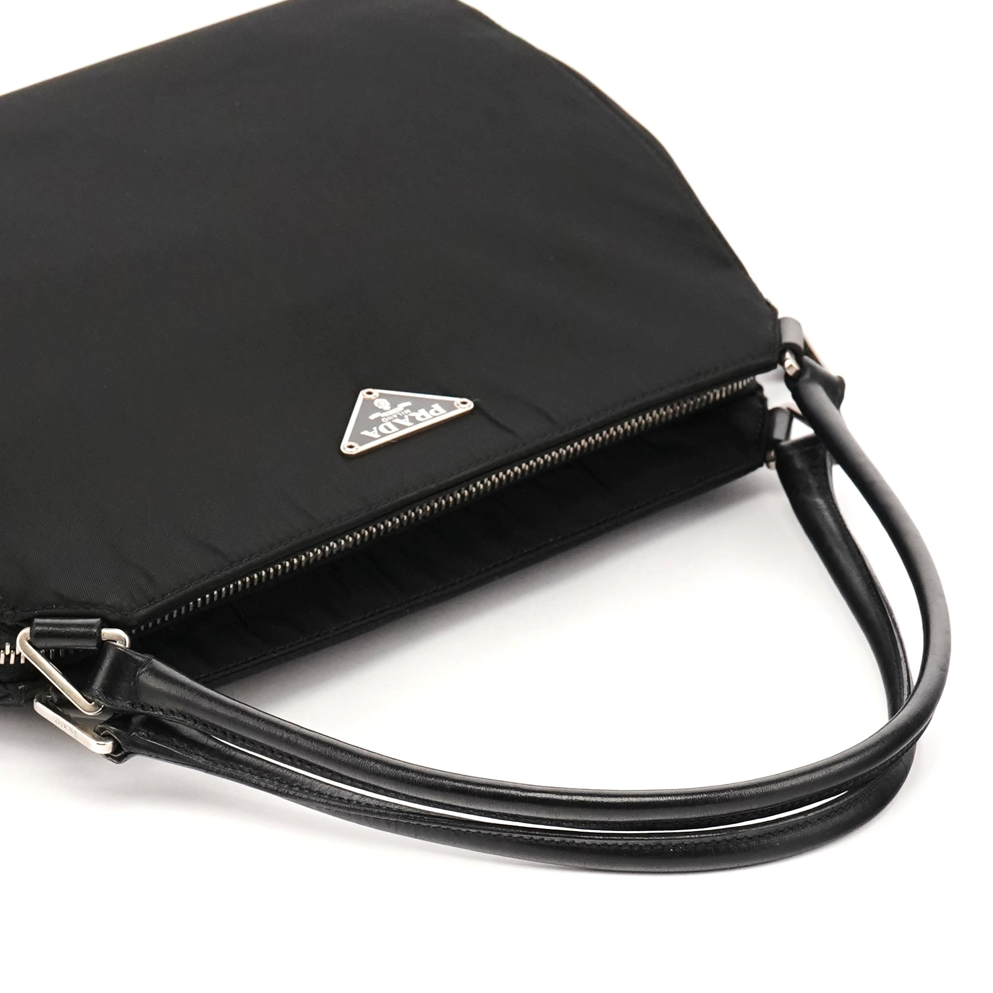Prada B11091 Black Tessuto Chic Nylon Shoulder Bag
