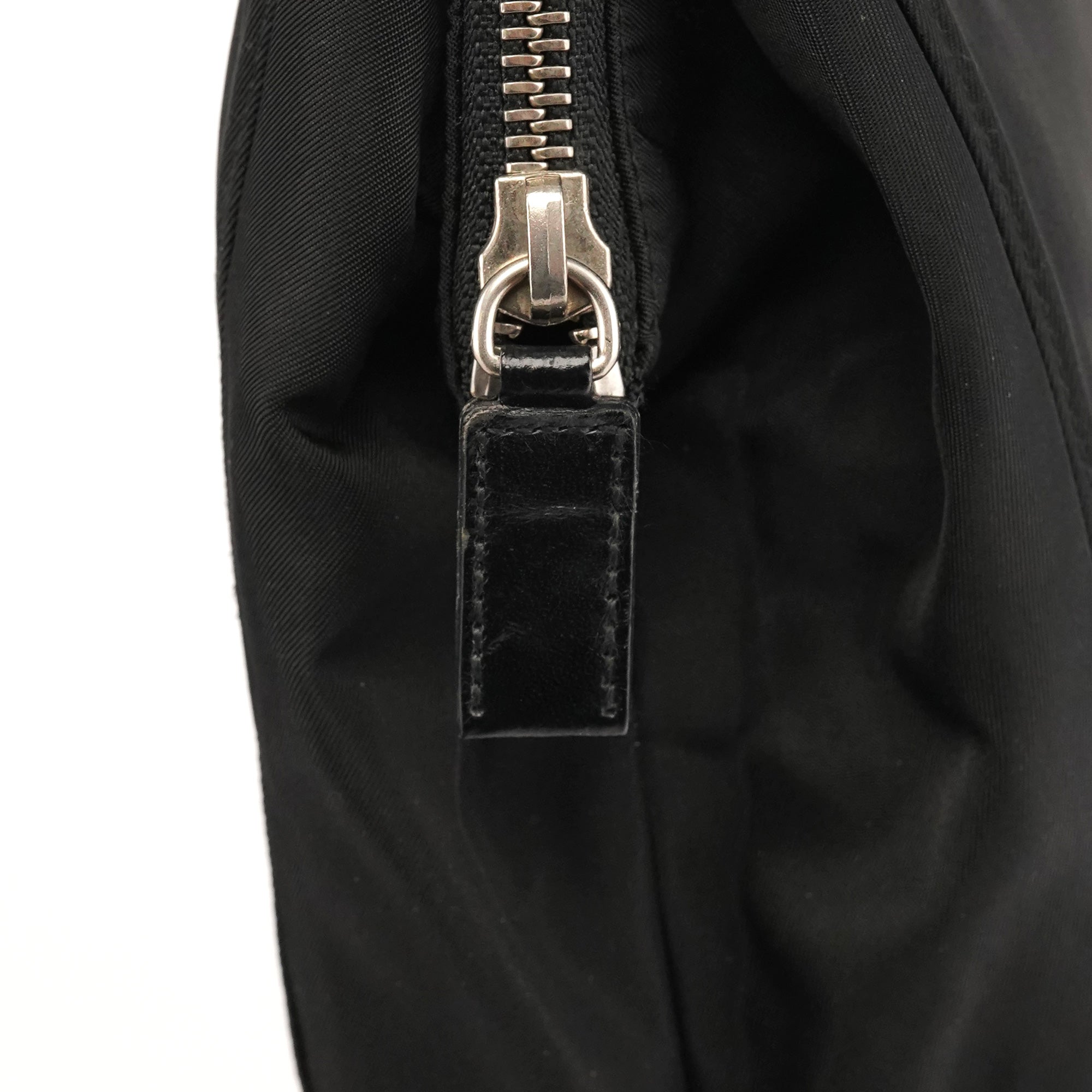 Prada B11091 Black Tessuto Chic Nylon Shoulder Bag