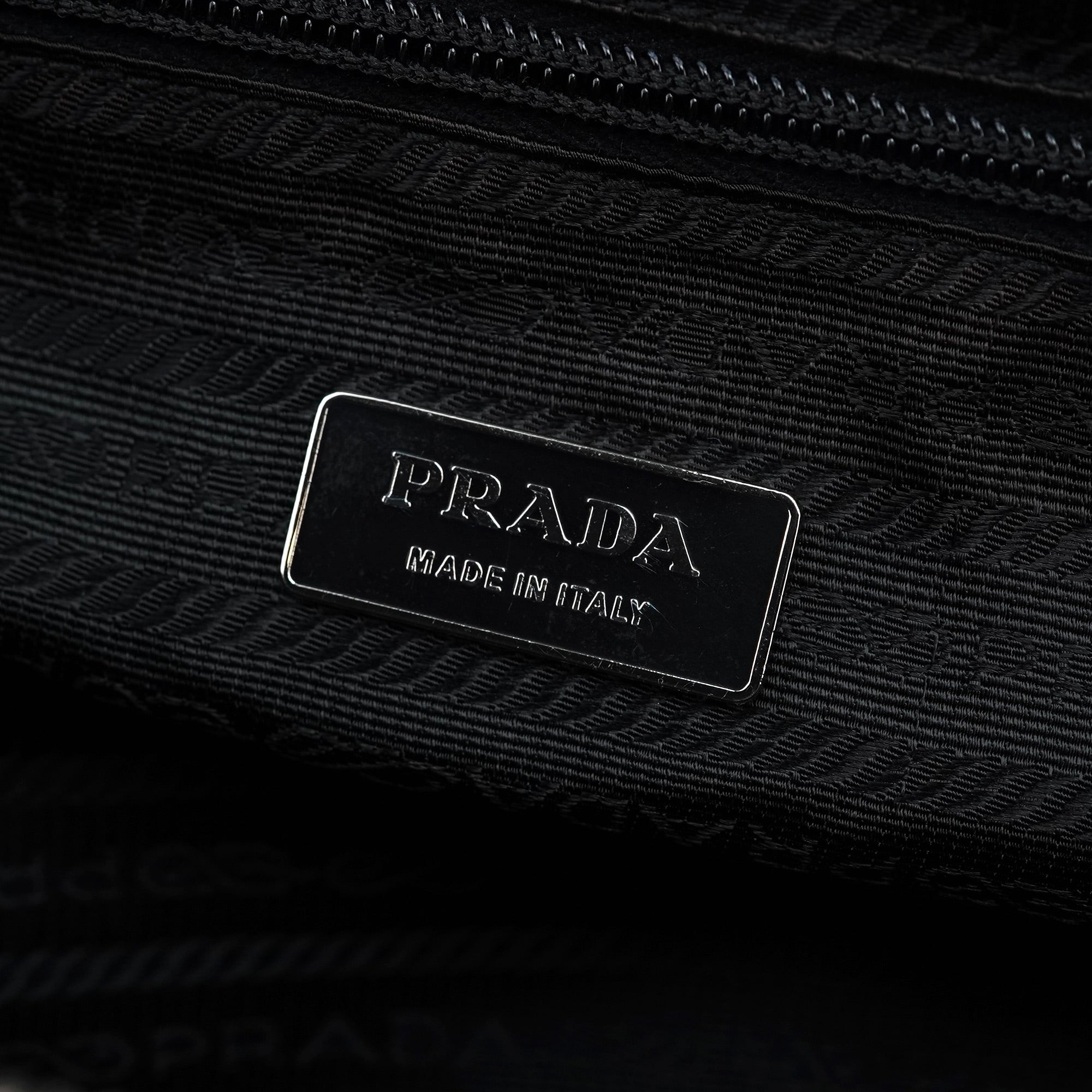 Prada B11093 Black Tessuto Chic Shoulder Bag