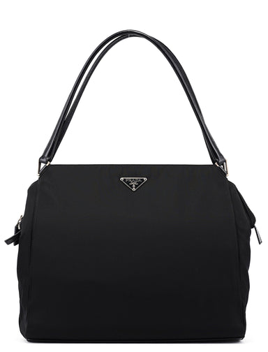 Prada B11093 Black Tessuto Chic Shoulder Bag