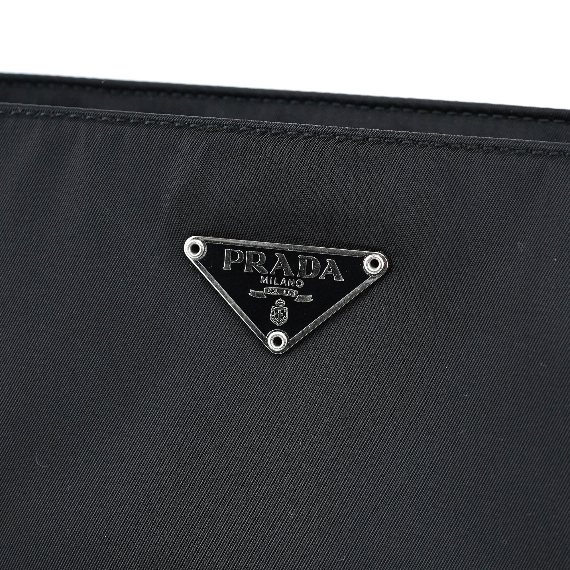 Prada B11093 Black Tessuto Chic Shoulder Bag