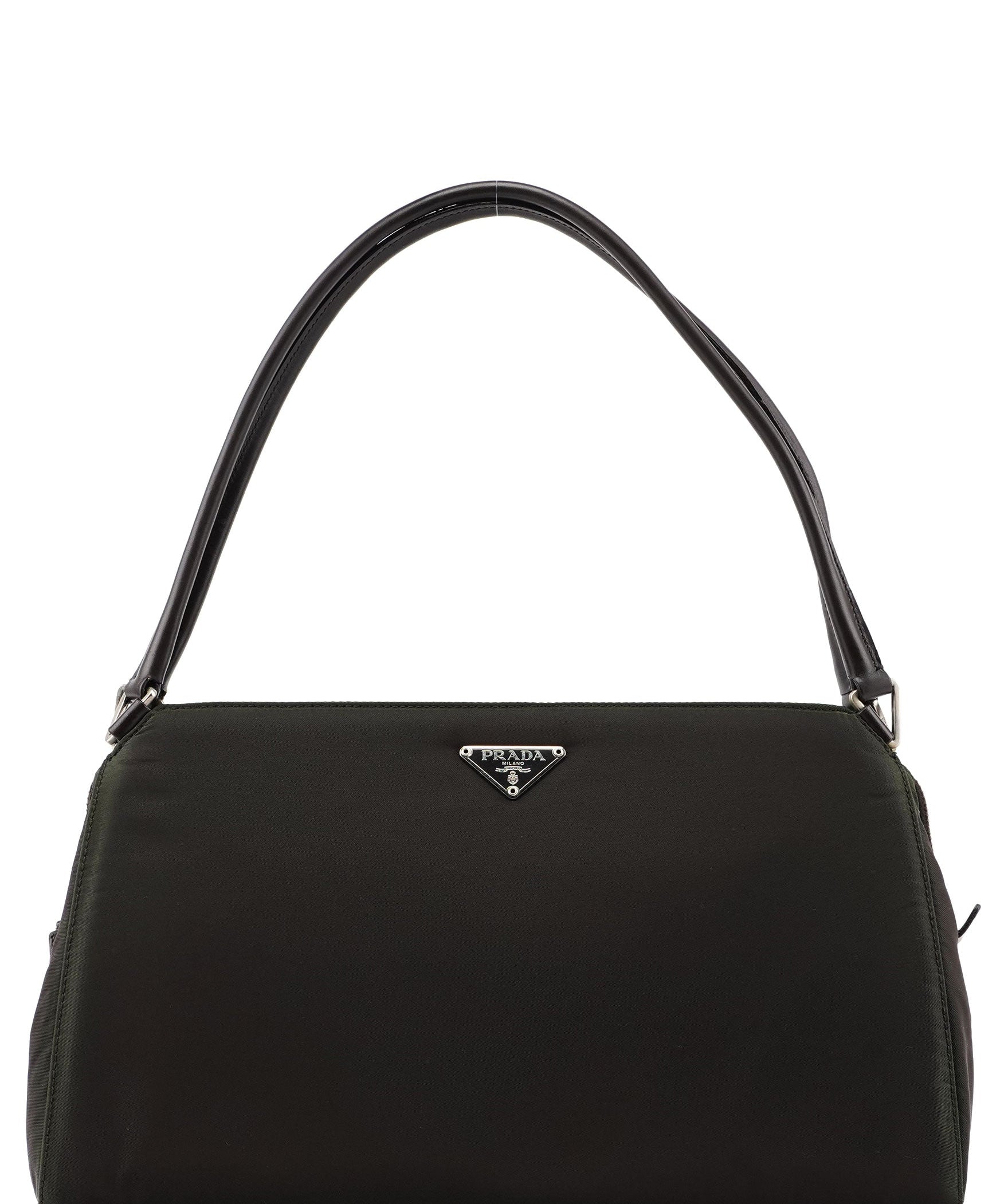 Prada B11095 Green Tessuto Chic Shoulder Bag