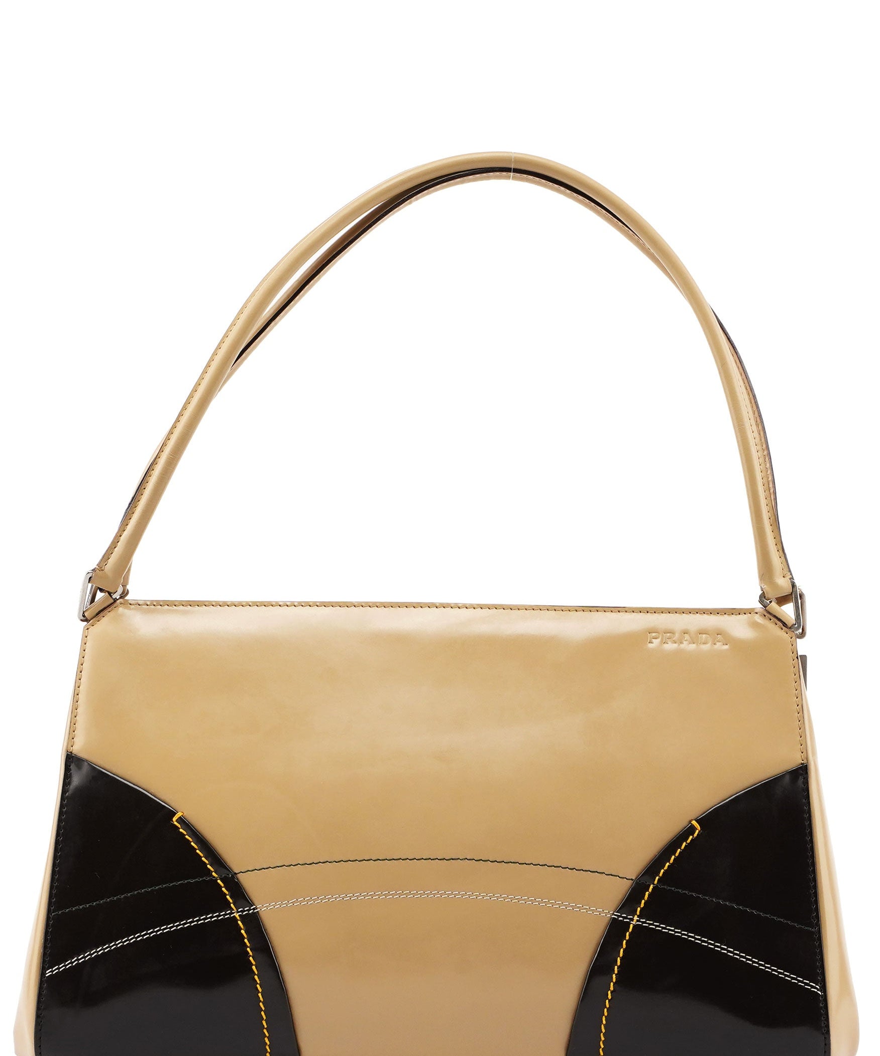Prada B11106 Beige Spazzolato Chic Handbag